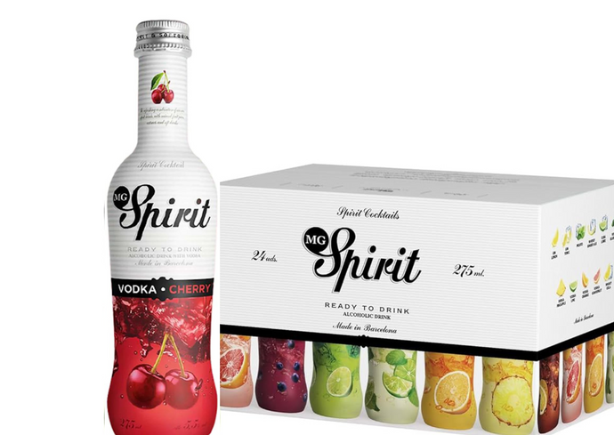 MG Spirit Vodka Cherry  cocktails box of 24 bottles