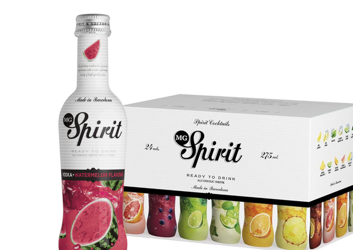MG Spirit Vodka Watermelon cocktails box of 24 bottles