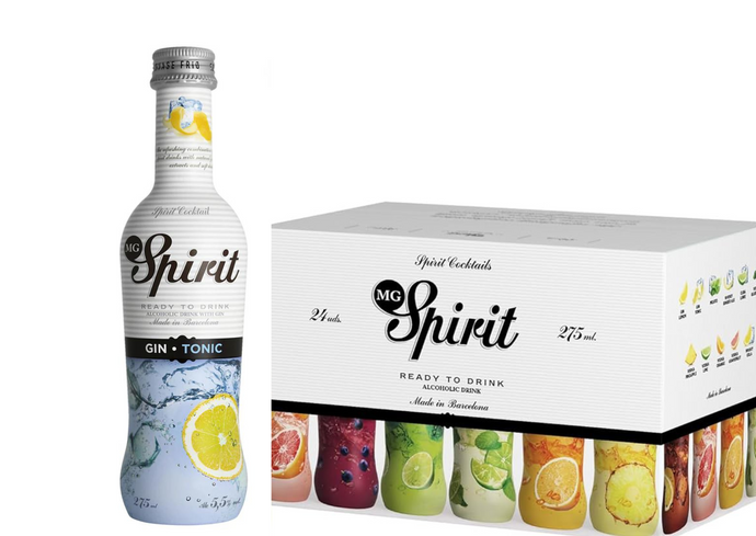 MG Spirit Gin Tonic cocktails box of 24 bottles