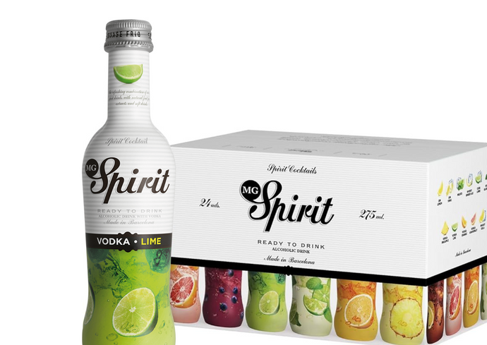 MG Spirit Vodka Lime cocktails box 24 bottles