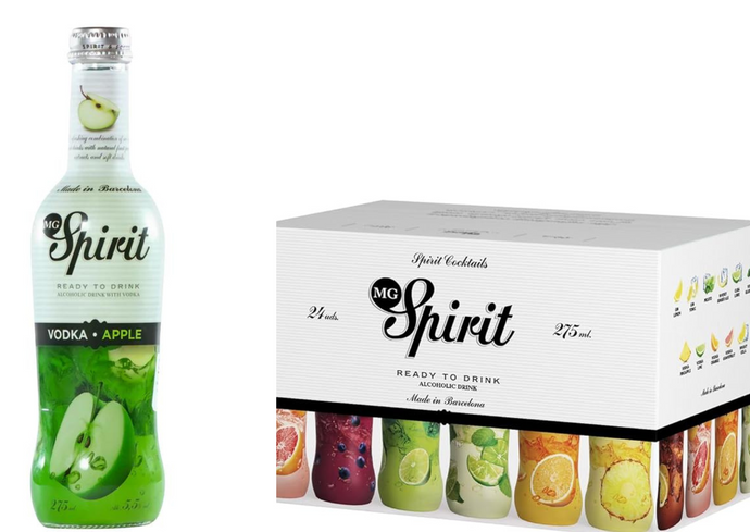 MG Spirit Vodka Apple cocktails box 24 bottles