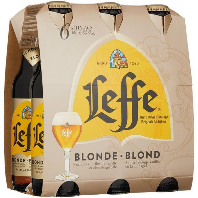 Leffe Blond 6 pack glass bottle