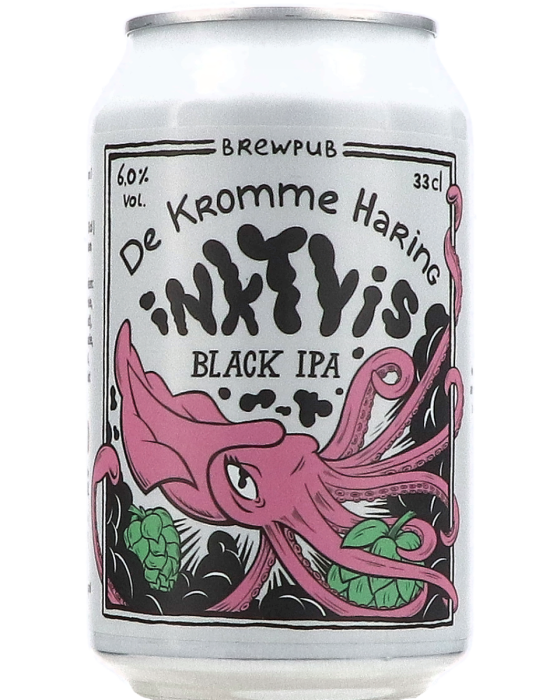 De Kromme Haring- Inktvis | Black IPA | 6%