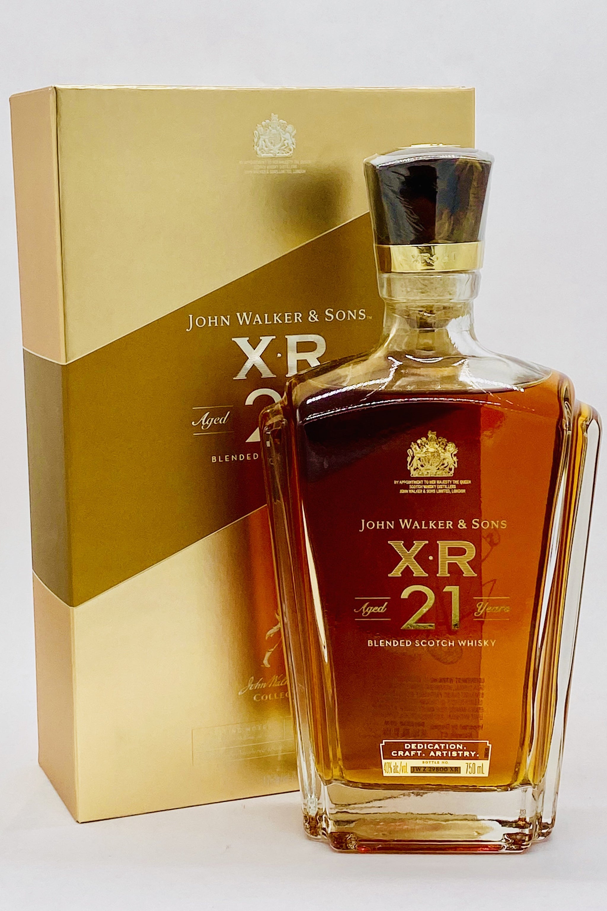 Johnnie Walker XR 21 Years ゴールドボックス Johnnie Walker 21 Year XR Scotch Whisky (2000's release
